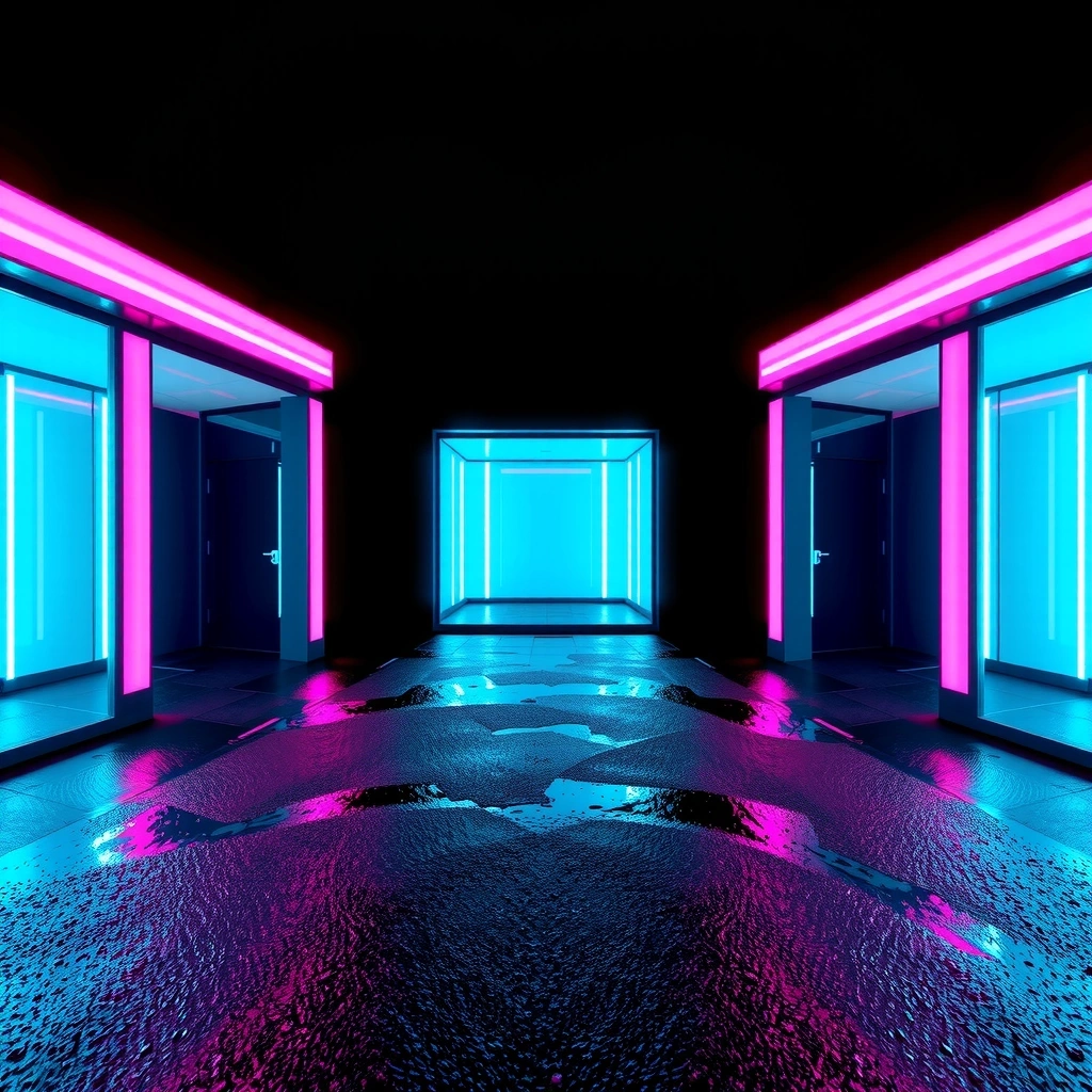 Abstract neon background pattern